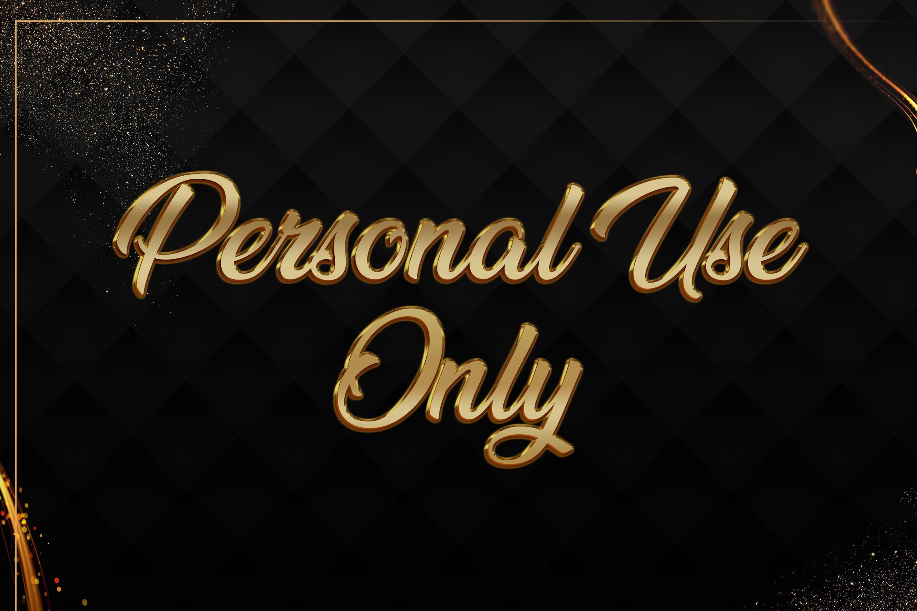 Placuta cu mentiunea Personal Use Only, care insoteste colectia