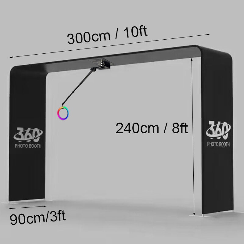 Dimensiunile arcului: 300 cm latime, 240 cm inaltime, 90 cm adancime